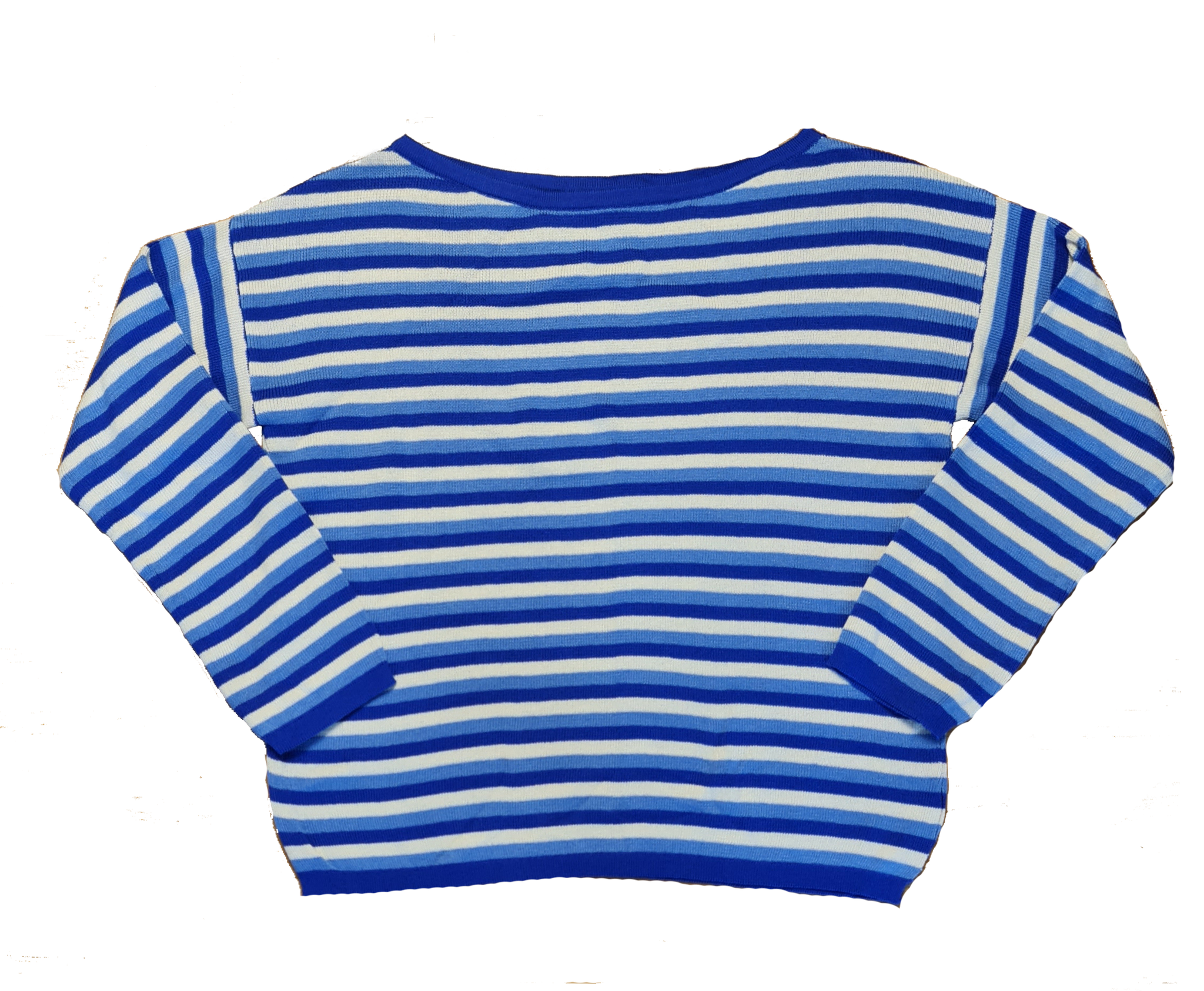 Sweater Rayado - Azul/Crudo/Turquesa