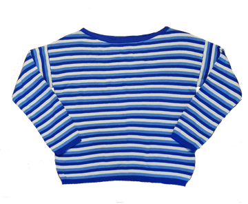 Sweater Rayado - Azul/Crudo/Turquesa