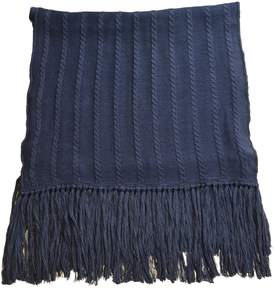 Navy Blue Scarf